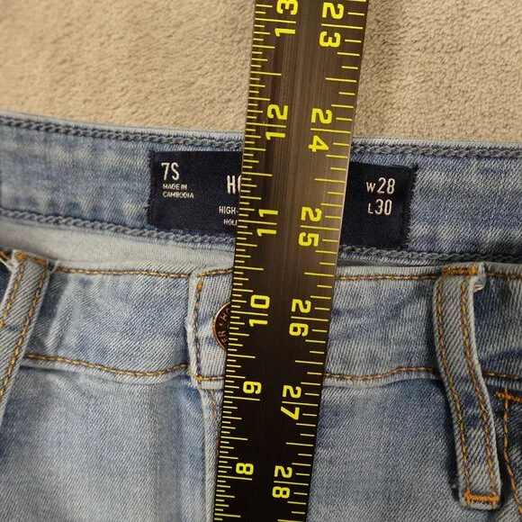 Hollister Jeans High-Rise Vintage Flare – Women's W28 L30 Blue Denim 7s - Picture 5 of 12